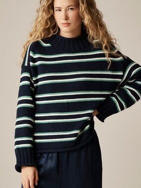 J. Crew 2025 Rollneck sweater in stripe
